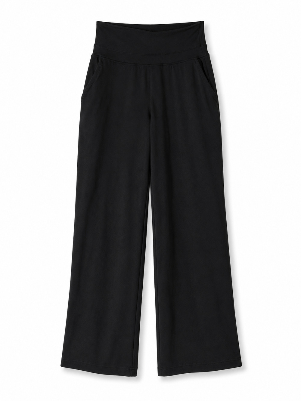 Yogalicious Lux Laila Flare Black Wide Leg Yoga Pants Size Small High Rise